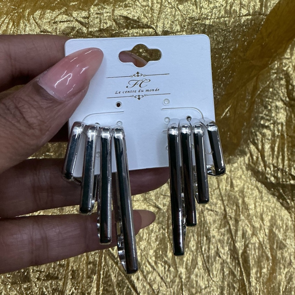 Silver Statement Earrings